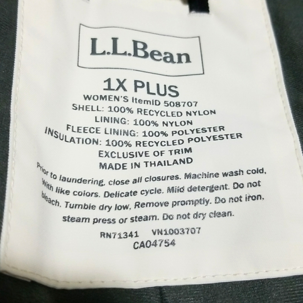 L.L. Bean women's plus size 1X bone white snow pants - Picture 8 of 9